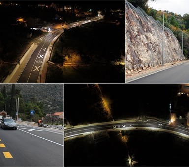 DUBROVNIK: Osvijetljen 1,7 kilometara dugi dio rekonstruirane dionice državne ceste kroz Zaton