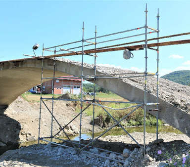 Prema planu realizira se rekonstrukcija mosta u Kusonjima na državnoj cesti DC 38